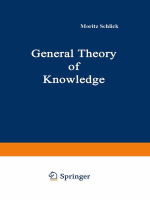 cover image of General Theory of Knowledge